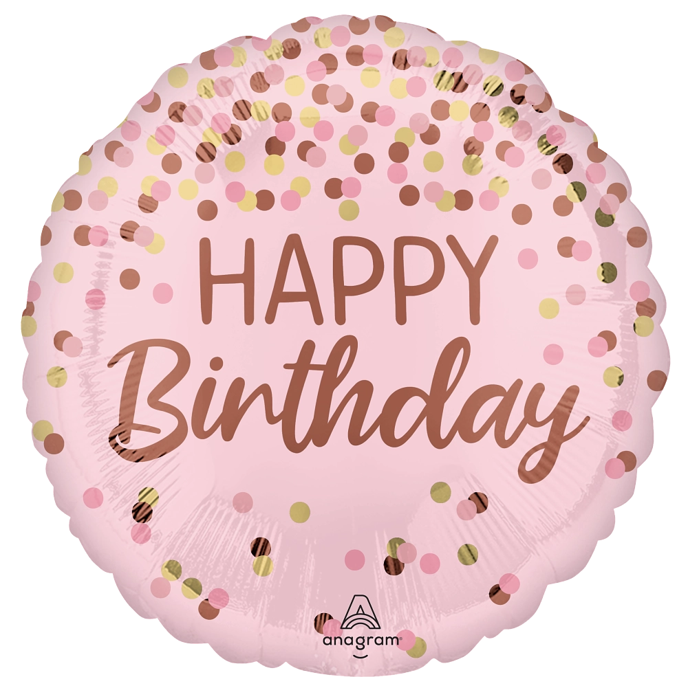 18” Pretty Pink Birthday Foil Balloon