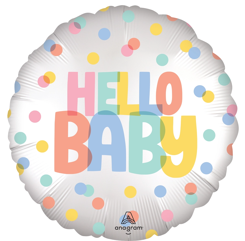 18” Satin modern baby foil balloon