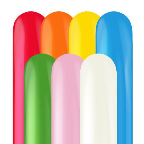 TUFTEX 260 Standard assorted Latex Balloons - 50 CT