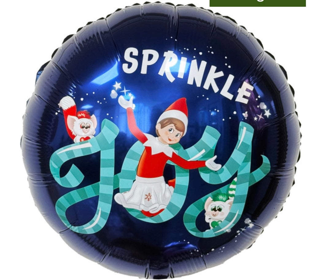 18 inch Elf On The Shelf Sprinkle Joy Foil Balloon