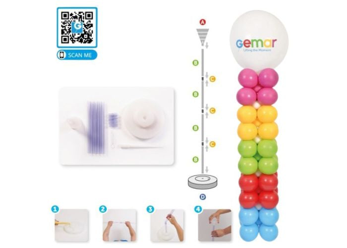 Balloon display stand 1pc