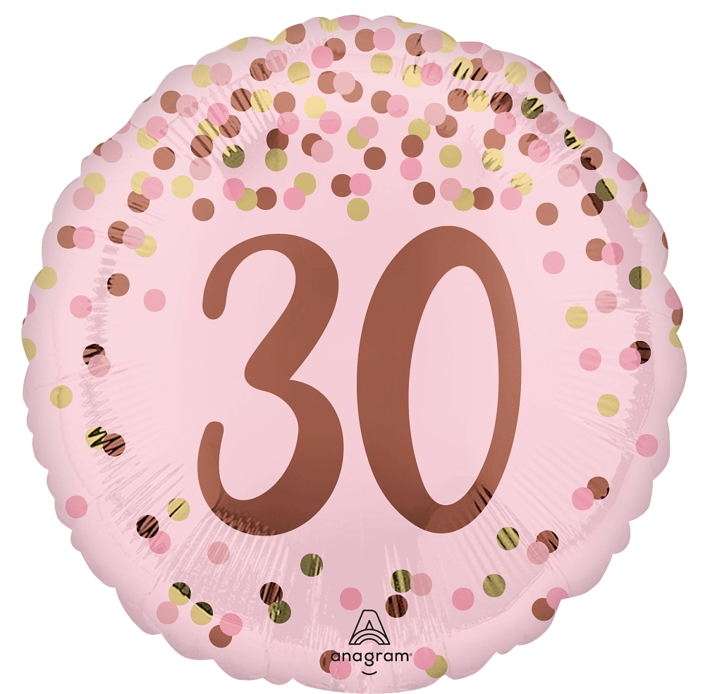 18” Pretty Pink 30th Birthday Foil Balloon