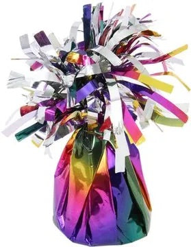 Oaktree rainbow foil balloon weight (1ct)