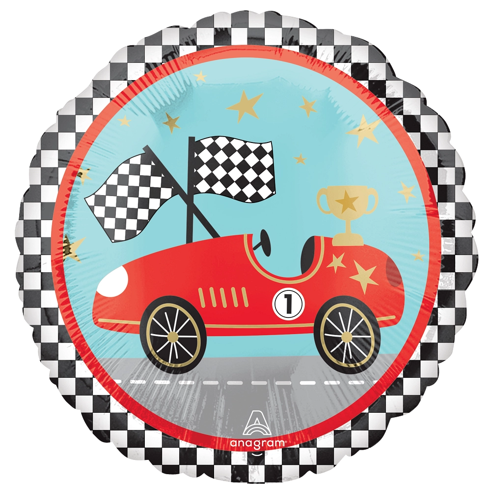 18” Race Cars Foil Balloon