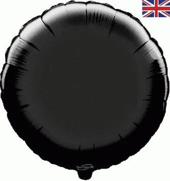 18” oaktree black round foil balloon (unpackaged)