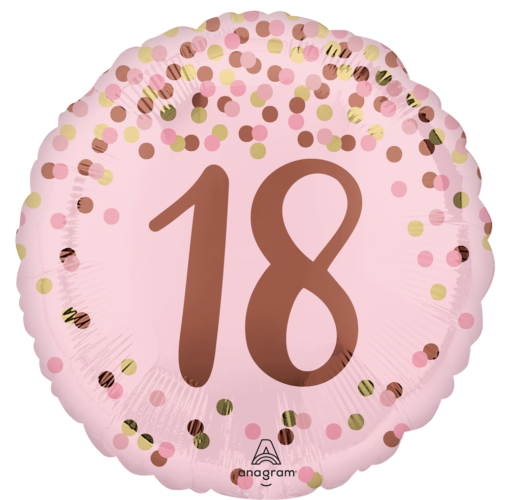 18” Pretty Pink 18th Birthday Foil Balloon