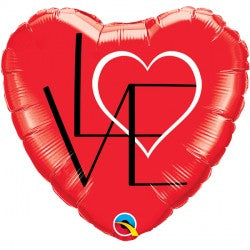18” L(heart)OVE foil balloon