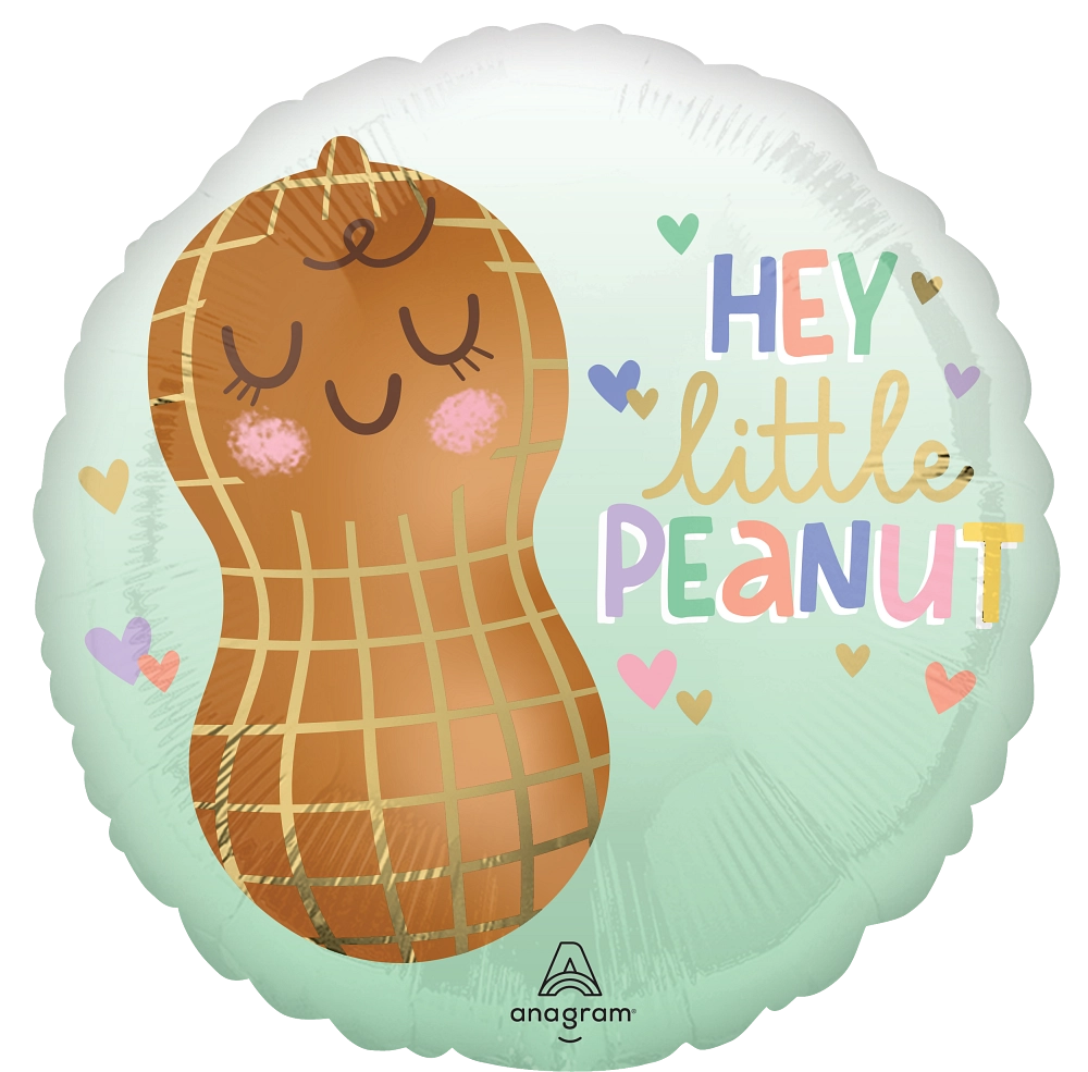 18” hey little peanut foil balloon
