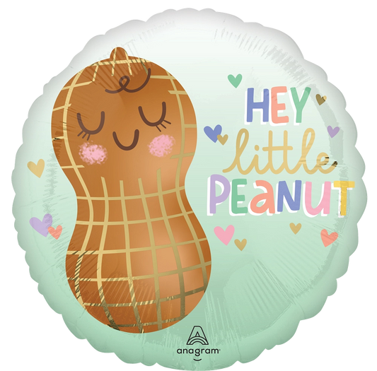 18” hey little peanut foil balloon