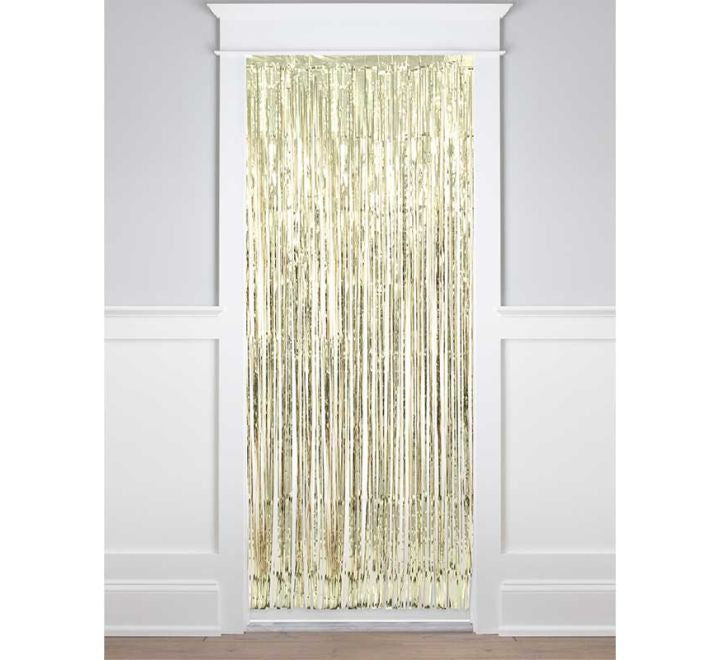 Unique 1m x 2m GOLD FOIL DOOR CURTAIN