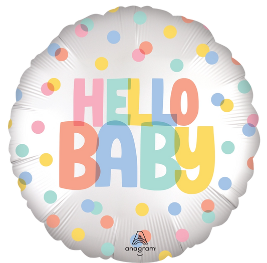 18” Satin modern baby foil balloon