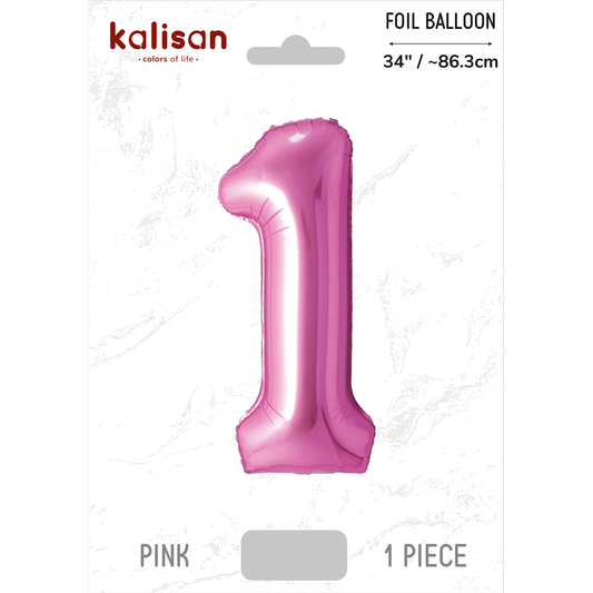 Kalisan – Pink – 34inch Foil Number 1 – 170134051