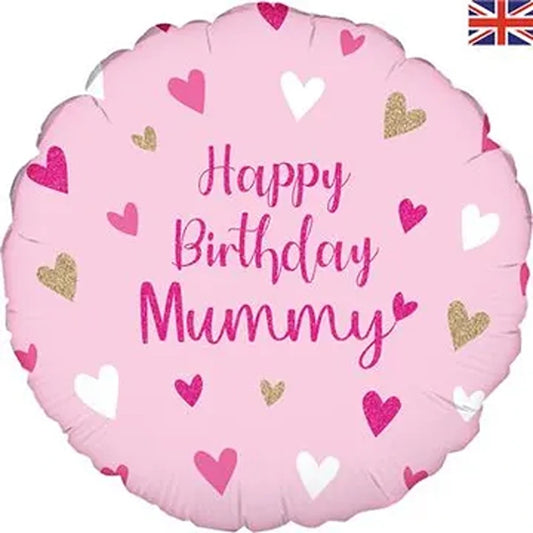 18” happy birthday mummy foil balloon