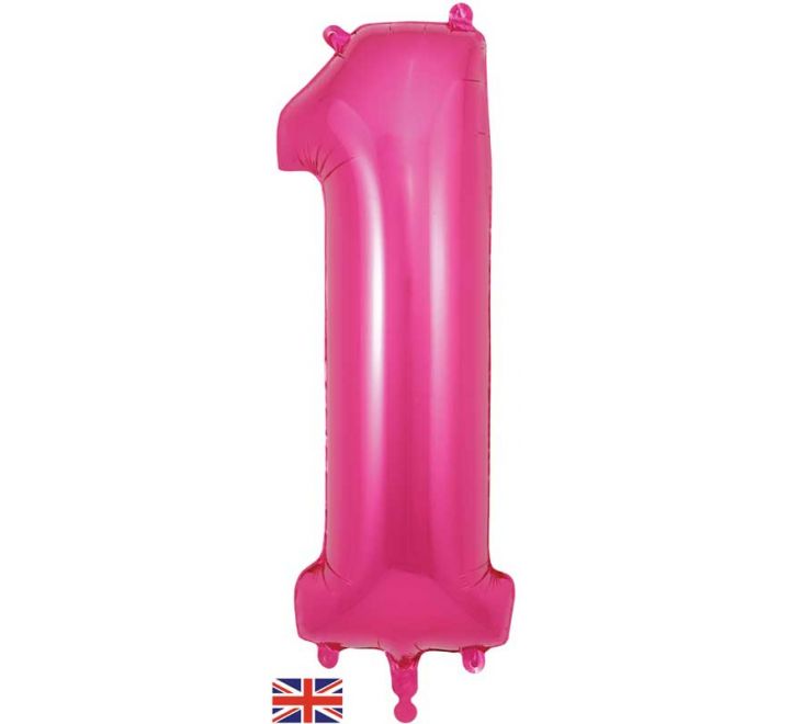 Oaktree 34” pink 1 foil number