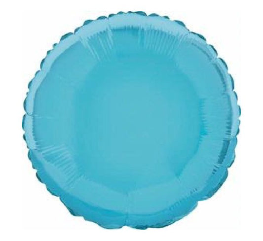 18” Unique light blue round foil balloon
