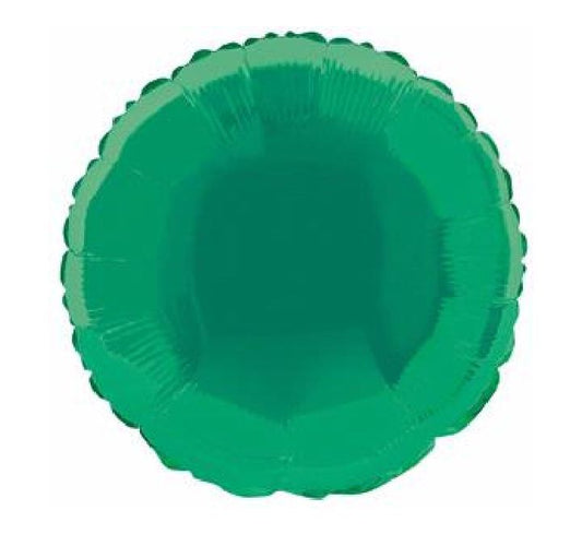 18” Unique green round foil balloon