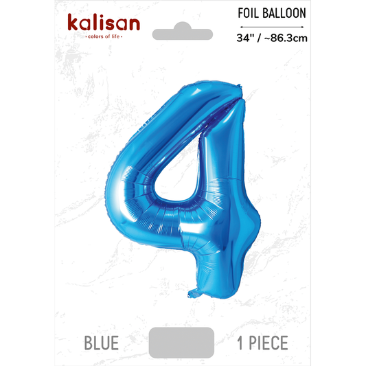 Kalisan – Blue – 34inch Foil Number 4 – 170434041