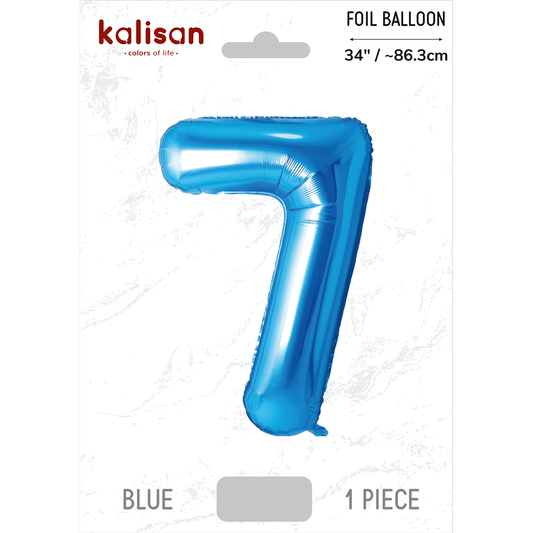 Kalisan – Blue – 34inch Foil Number 7 – 170734041