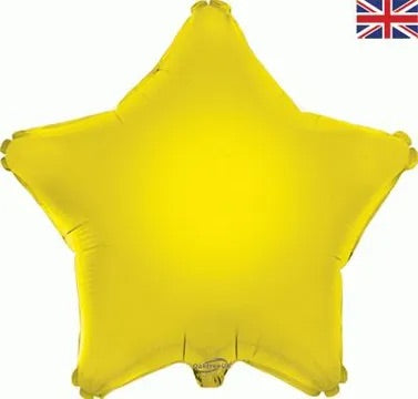 19” oaktree yellow star foil balloon (unpackaged)