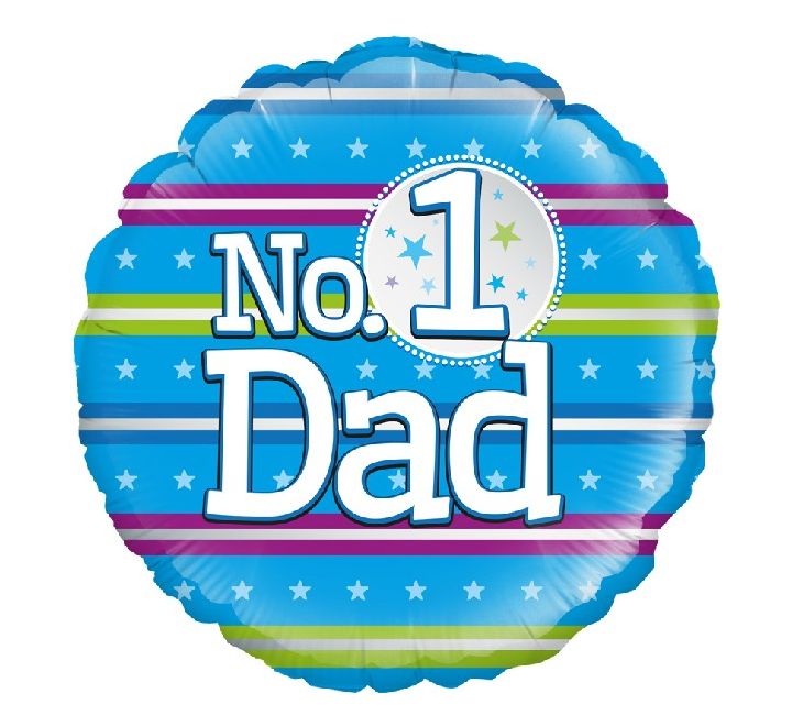 18” No1 Dad foil balloon