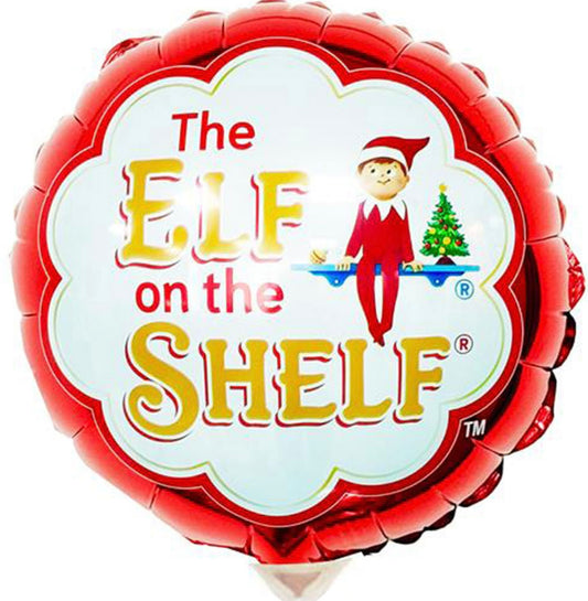 9 inch Elf On The Shelf Round Foil Balloon