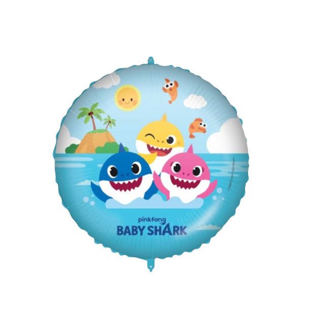 18” baby shark foil balloon