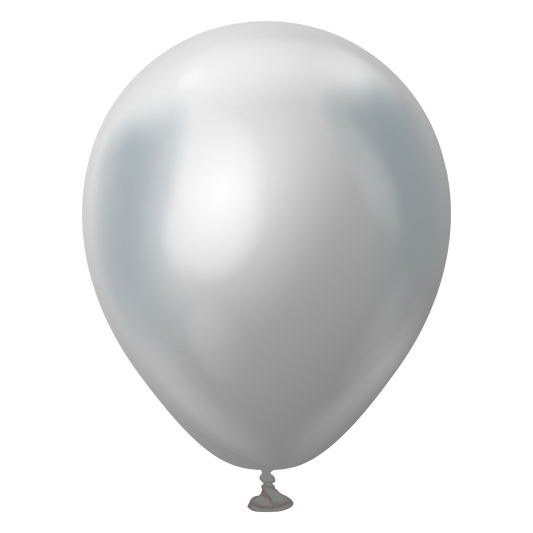 Kalisan Latex – 5″ Mirror Silver  – 100CT – 10550021