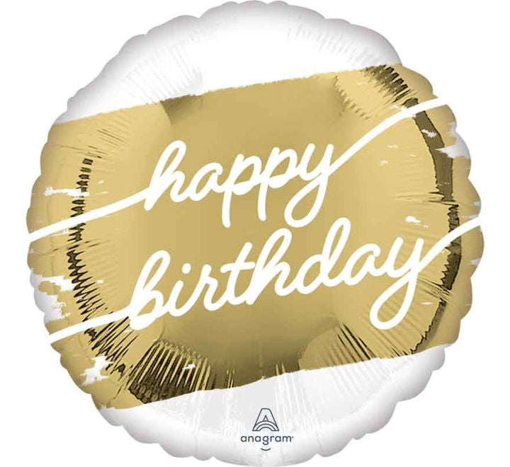 18” Golden Age Birthday Foil Balloon