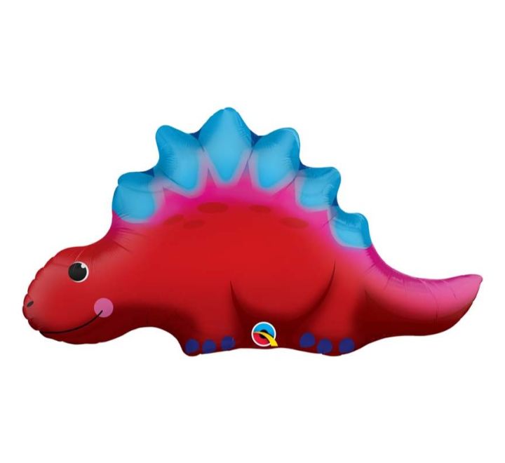 21″ cute and colourful stegosaurus foil balloon