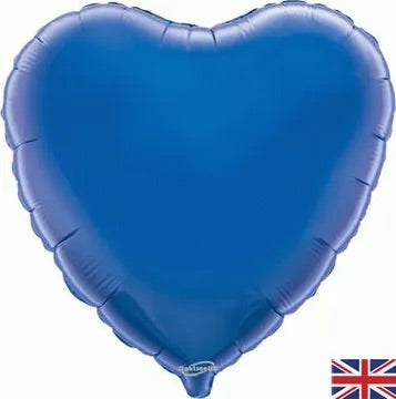 18” oaktree blue heart foil balloon (unpackaged)