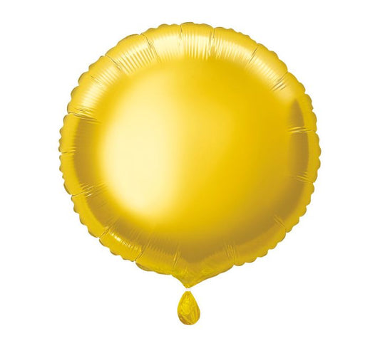 18” Unique gold round foil balloon