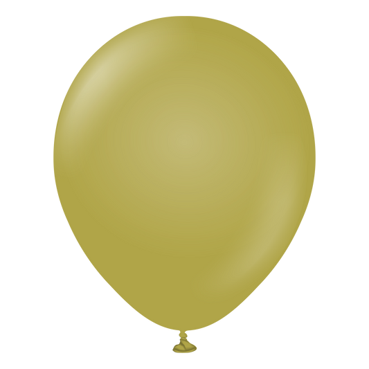 Kalisan Latex – 12″ Retro Olive Green – 100CT – 11280091
