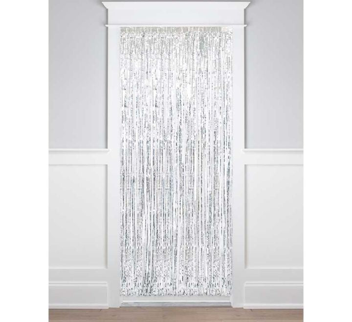 Unique 1m x 2m SILVER FOIL DOOR CURTAIN