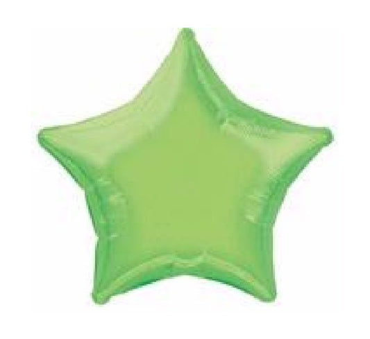 20” Unique lime star foil balloon