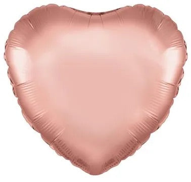 18” oaktree rose gold heart foil balloon (unpackaged)