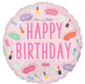 18″ Spa Party Happy Birthday