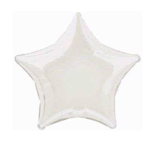 20” Unique white star foil balloon