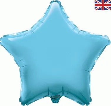 19” oaktree light blue star foil balloon (unpackaged)