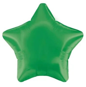 19” oaktree green star foil balloon (unpackaged)