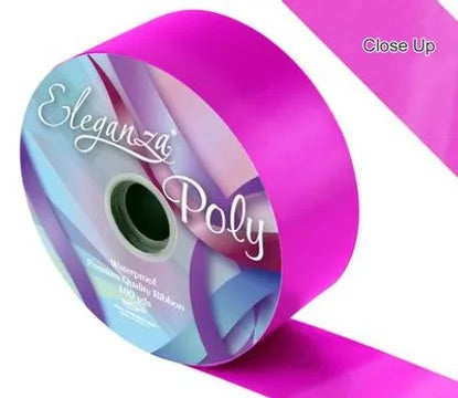 Eleganza Poly Ribbon 50mm x 91m (100yds) No.28 Fuchsia