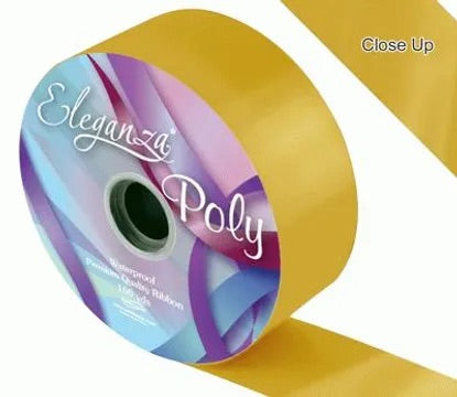 Eleganza Poly Ribbon 50mm x 91m (100yds) No.35 Gold