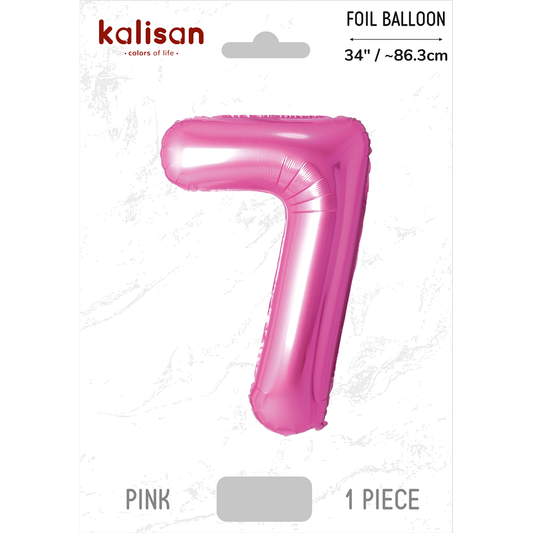 Kalisan – Pink – 34inch Foil Number 7 – 170734051