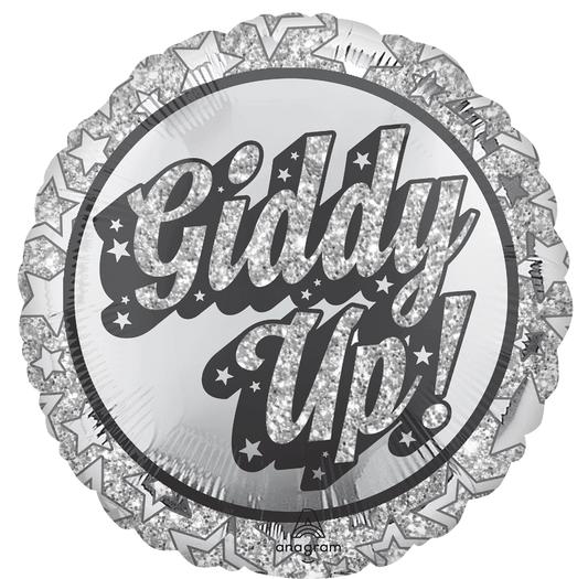 18” Disco Western Foil Balloon