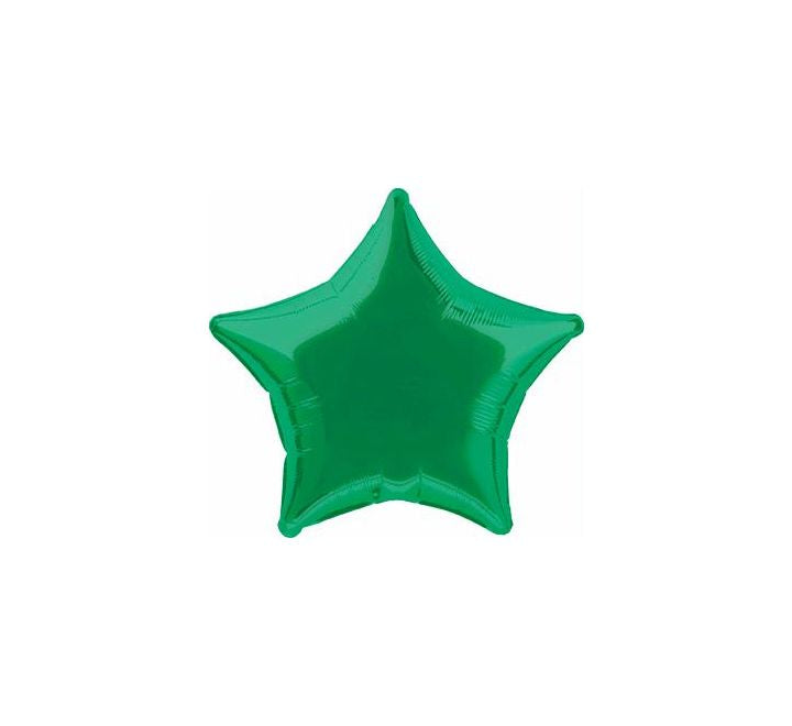 20” Unique green star foil balloon