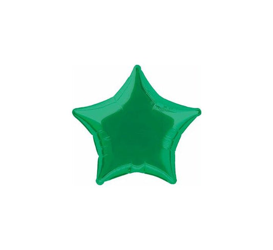 20” Unique green star foil balloon