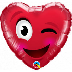 18” wink heart foil balloon