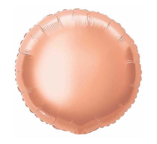 18” Unique rose gold round foil balloon