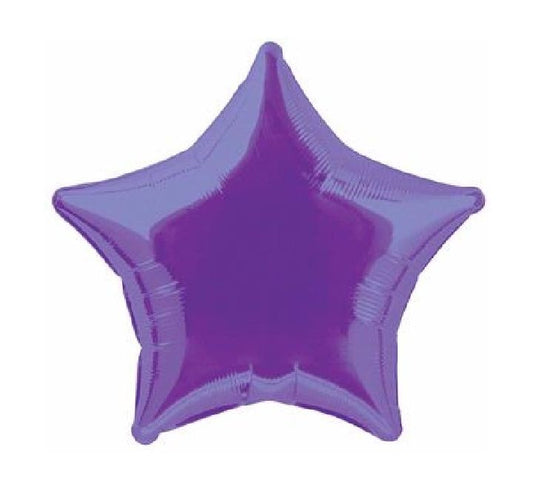 20” Unique purple star foil balloon