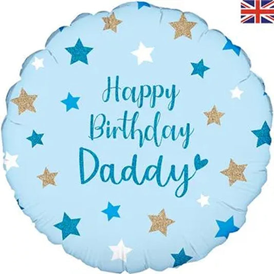 18” happy birthday daddy foil balloon