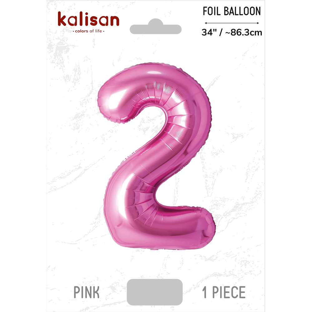 Kalisan – Pink – 34inch Foil Number 2 – 170234051